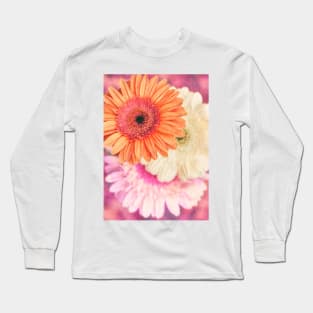 Daisy - Golden on Pink Long Sleeve T-Shirt